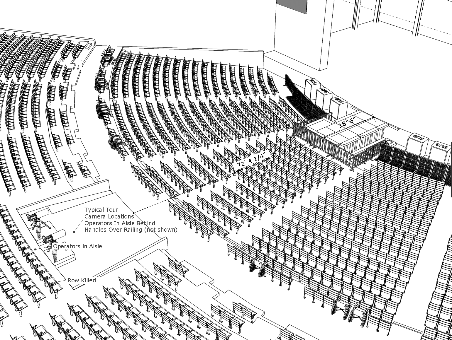 Amphitheater technical drawing